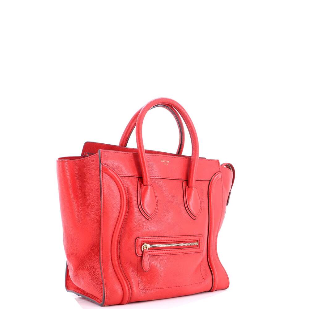 Celine Luggage Bag Grainy Leather Mini #197847C97B - Picture 2 of 9